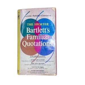 Bartletts Familiar Quotation book vintage